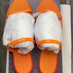 Tangerine Tory Burch Jelly Sandals